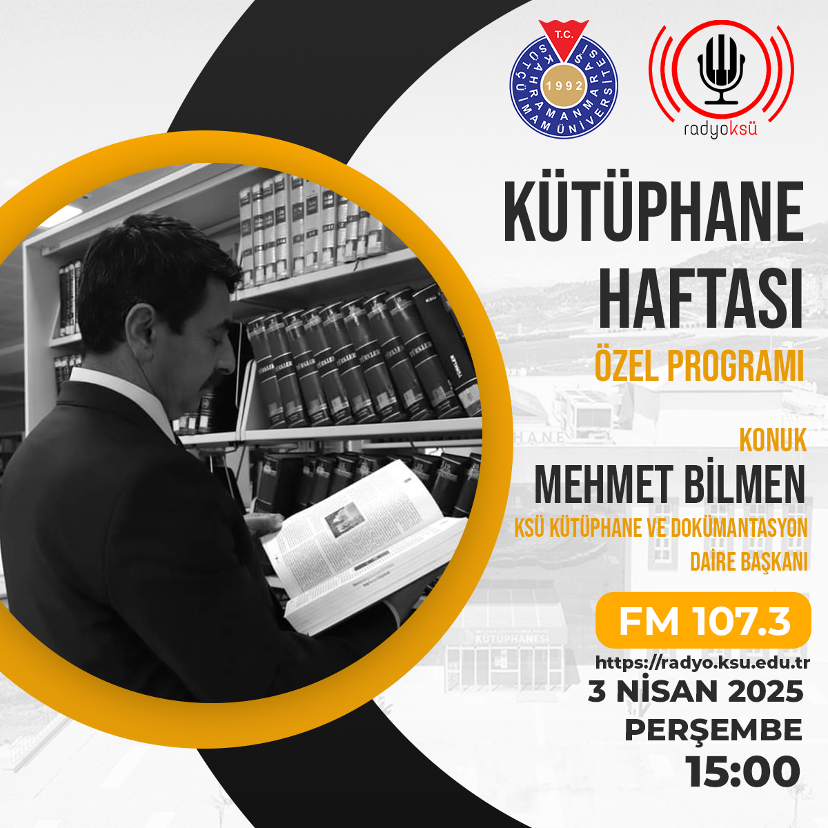 Kütüphaneler Haftası Özel Programı - Mehmet BİLMEN 